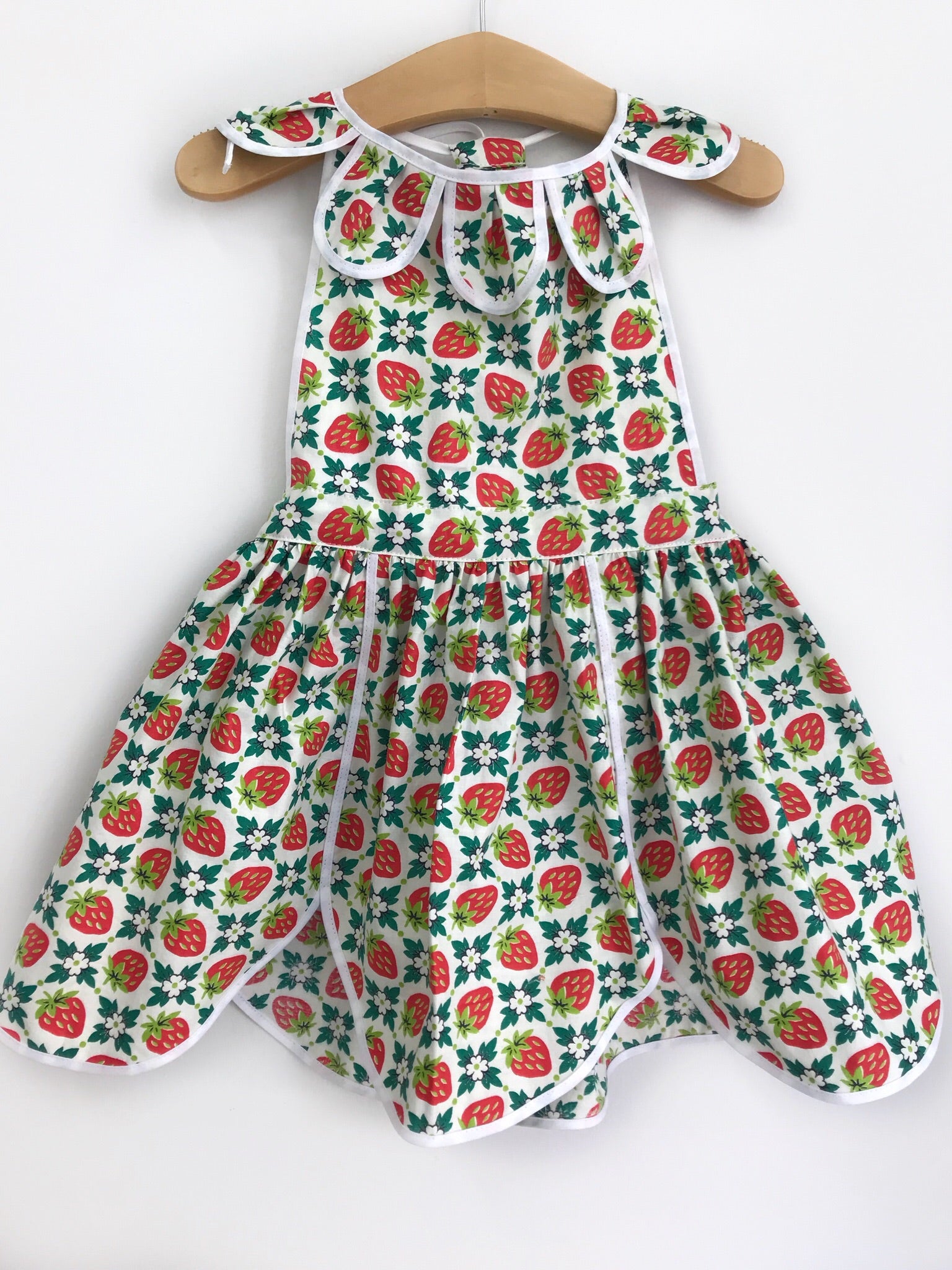 Strawberry Patches Petal Pinny