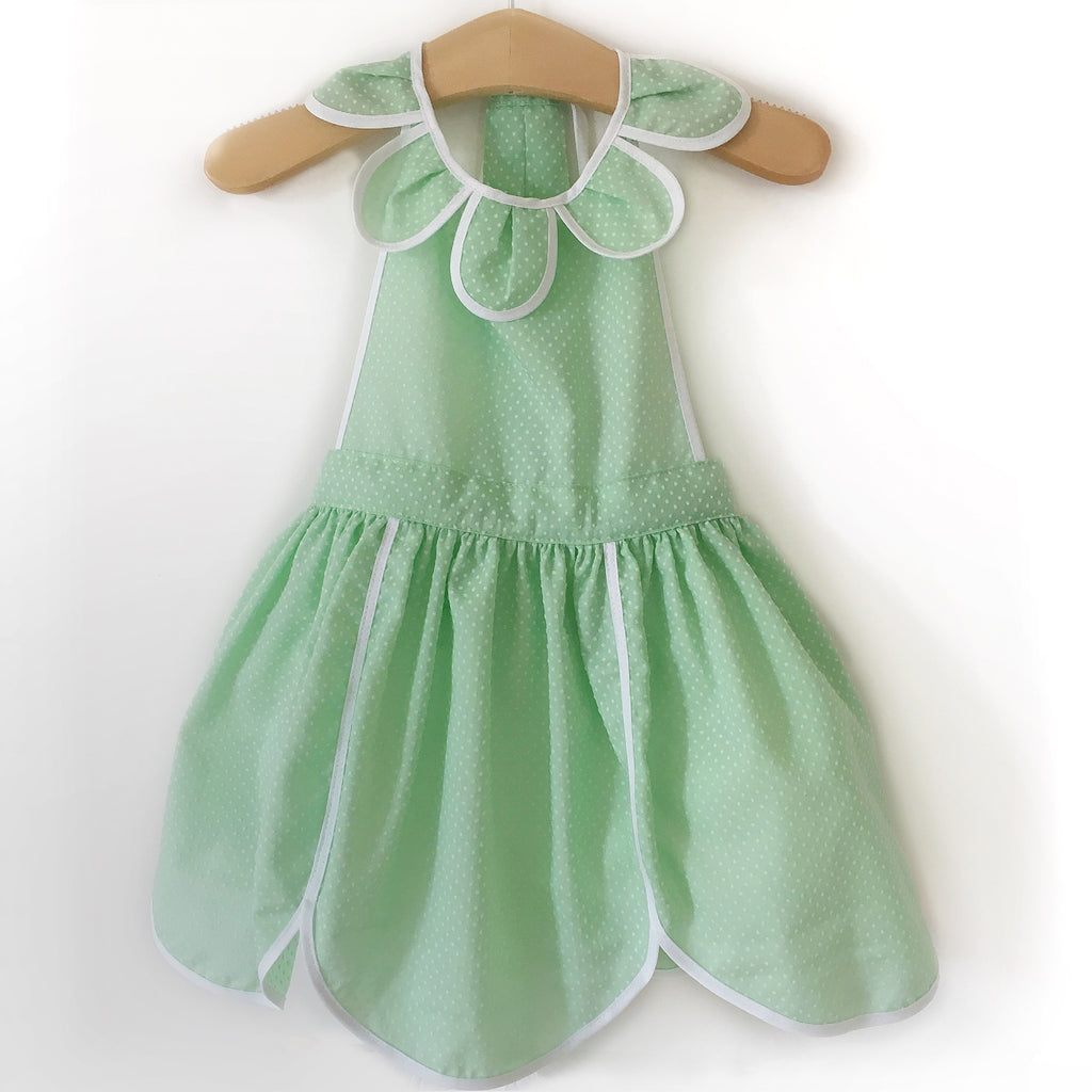 Swiss Dot Petal Pinny