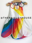 Over The Rainbow Vintage Petal Pinny